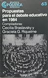 Propuestas para el debate educativo en 1984