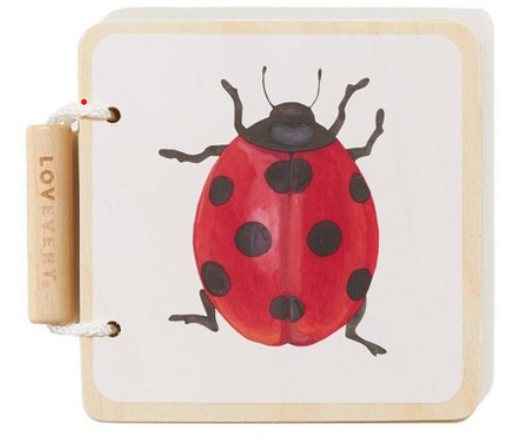 Lovevery Colorful Animals Wooden Book (Board book)