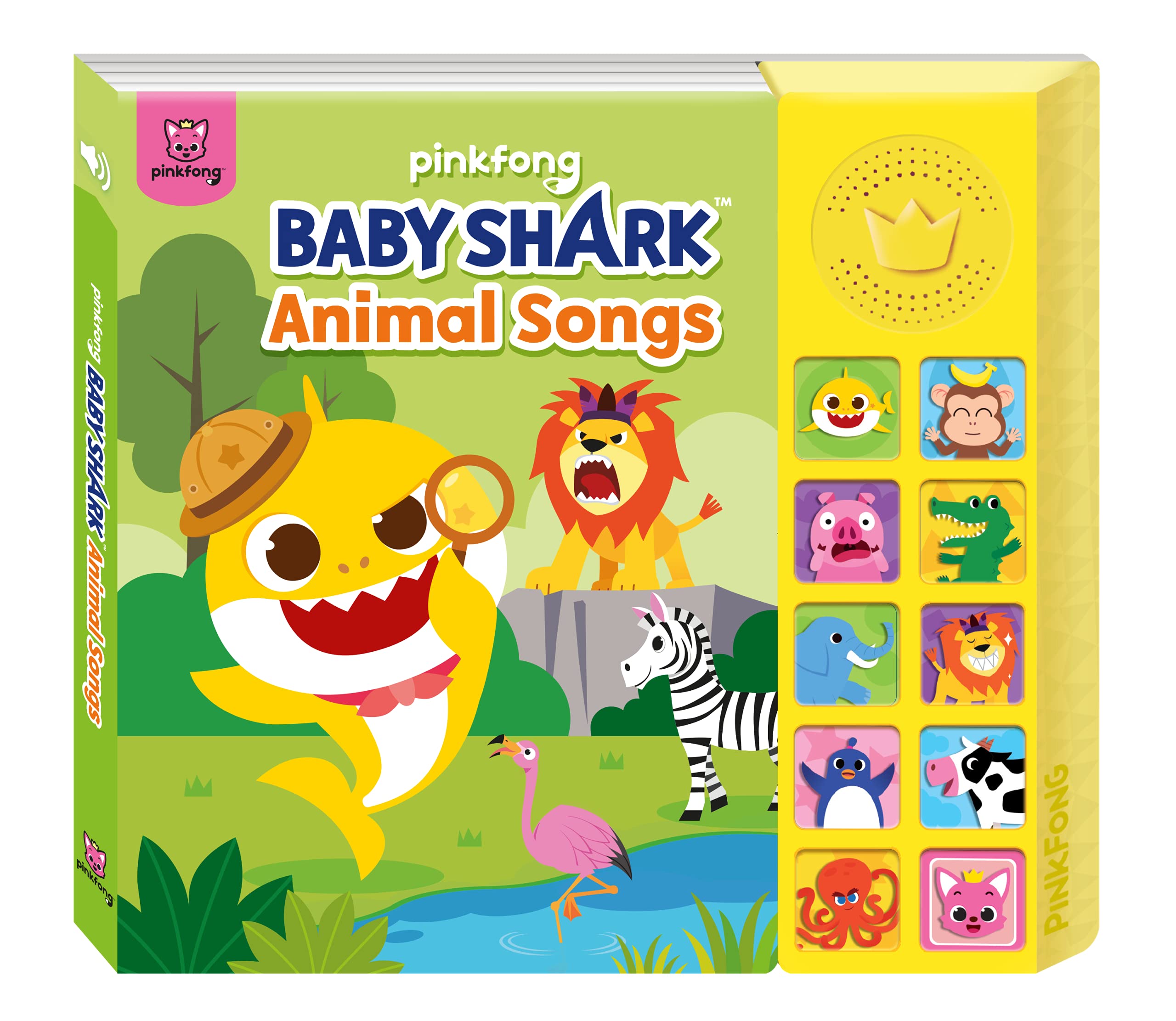 Baby Shark Animal Songs 10 Button Sound Book | Baby Shark Toys, Baby Shark Books | Learning & Education Toys | Interactive Baby Books for Toddlers 1-3 | Gifts for Boys & Girls (Toy)