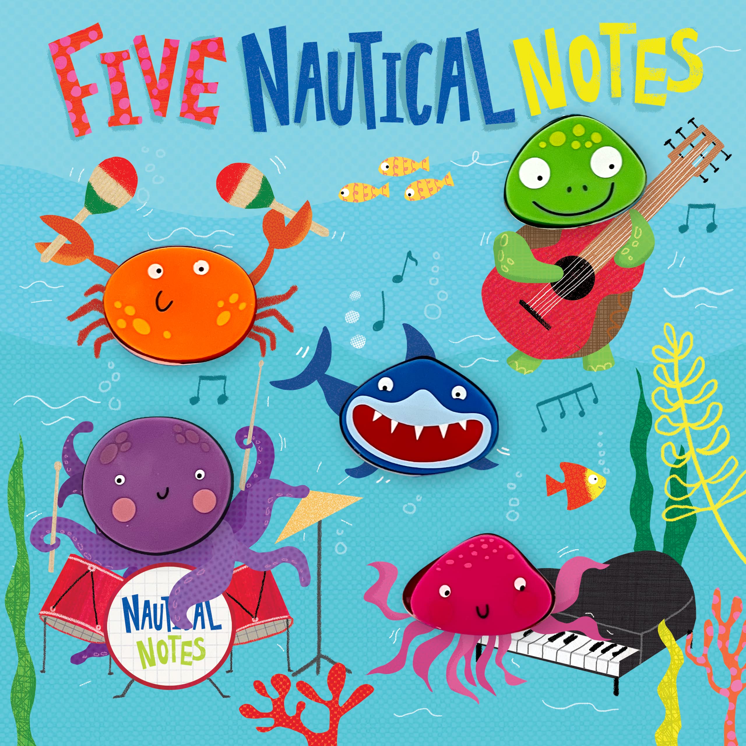 Five Nautical Notes - Children's Touch and Feel Sound Book with Ocean Sounds (Board book)