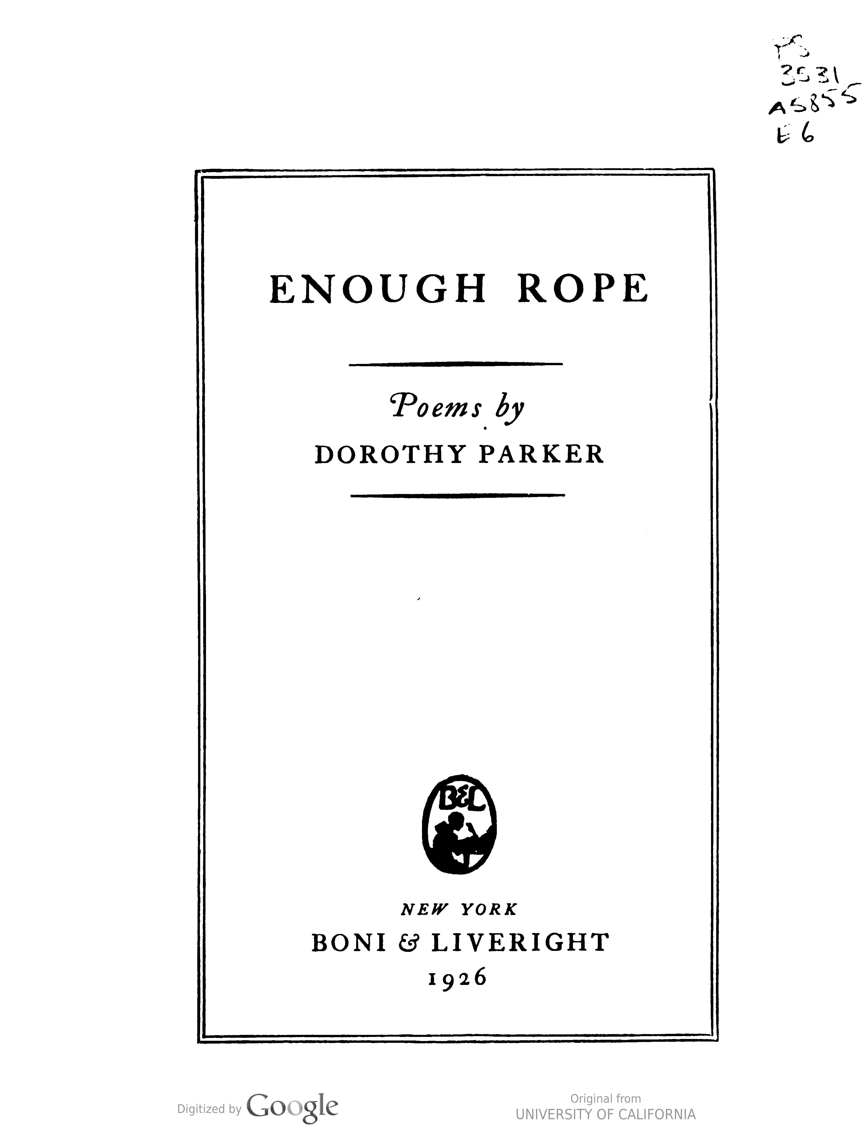 Enough rope
