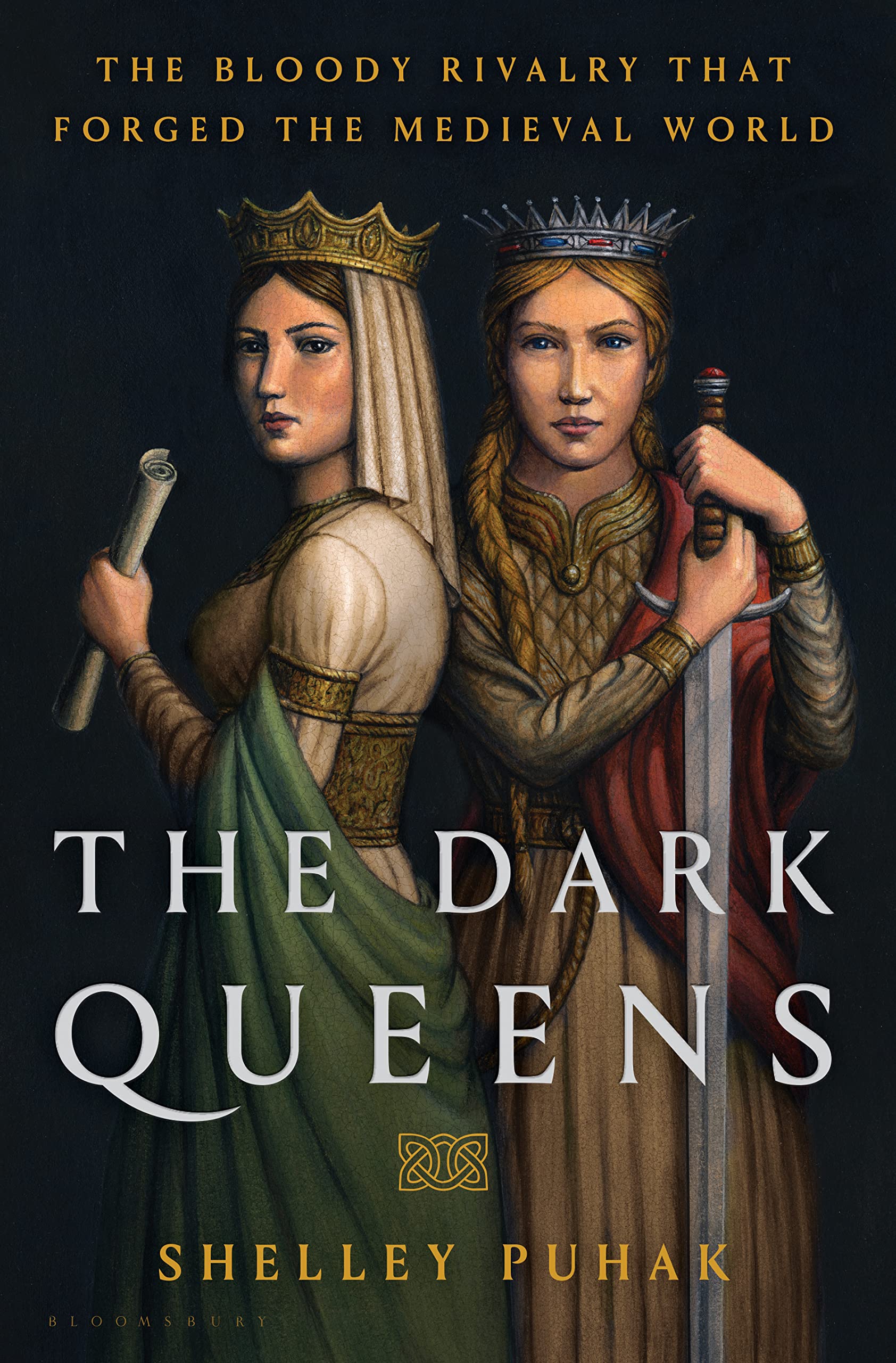Portada de The Dark Queens: The Bloody Rivalry That Forged the Medieval World, de Shelley Puhak
