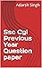 Ssc Cgl Previous Year Question paper by Adarsh Singh