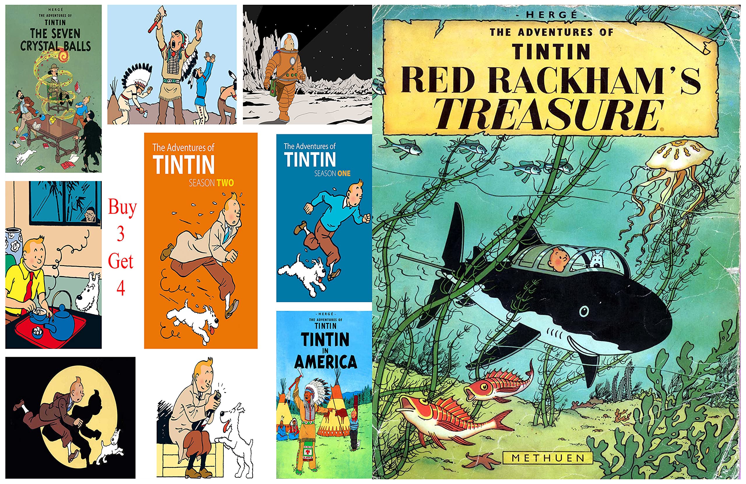 The Adventures of TinTin Full Series : Issue 12-RED RACKHAM'S TREASURE (Kindle Edition)