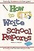 How to write school reports