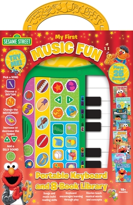 Sesame Street - My First Music Fun - Portable Keyboard and 8-Book Library - PI Kids (Hardcover)