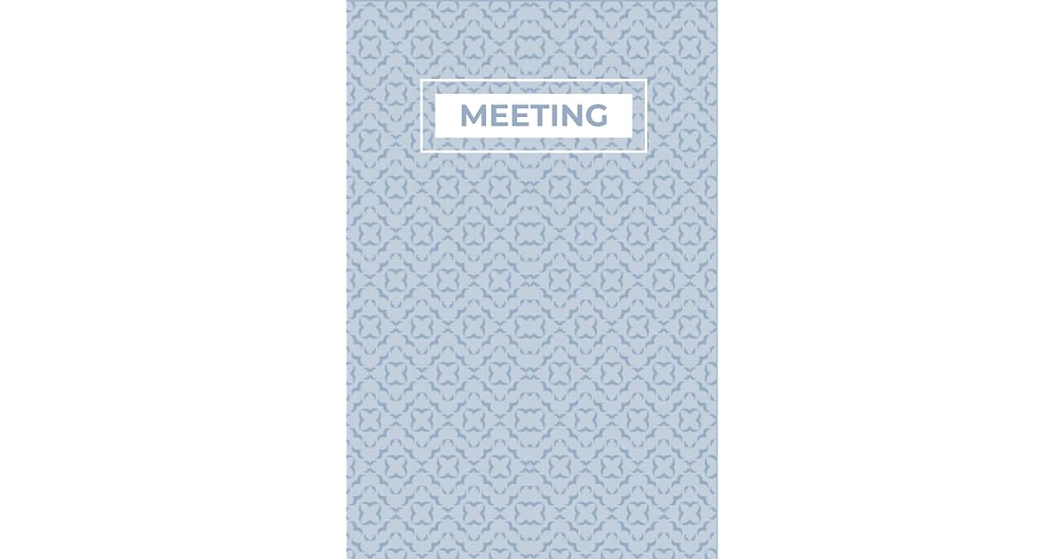 Meeting Logbook Business Notebook With Action Items Tracker & Notes