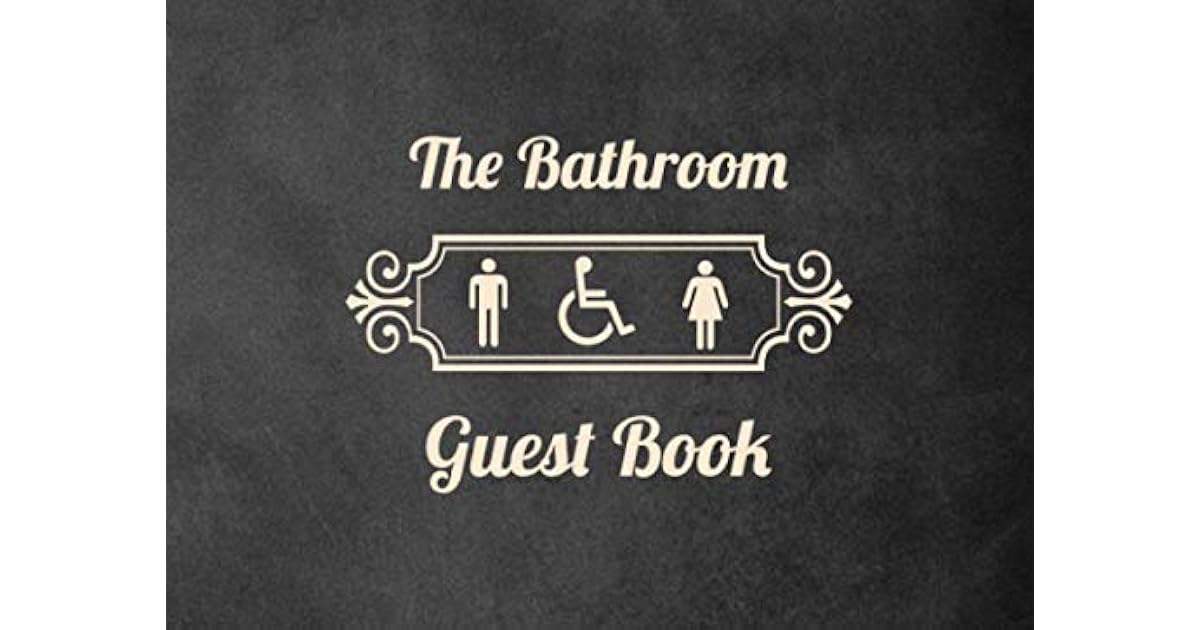 The Bathroom Guest Book Leather Effect Funny Bathroom Guestbook and Housewarming White Elephant