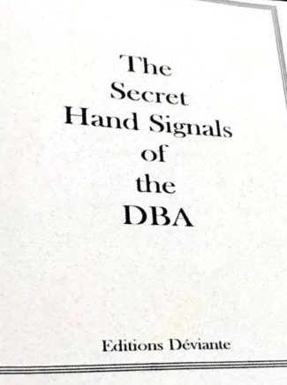 The Secret Hand Signals of the DBA (Paperback)