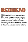 Redhead Blank Lined Notebook: Red-Haired Woman Definition Journal 120 Pages for Ginger Girl