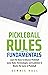 Pickleball Rules and Fundam...