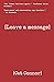[Leave a Message] (Veronica Tracey Spy/PI)