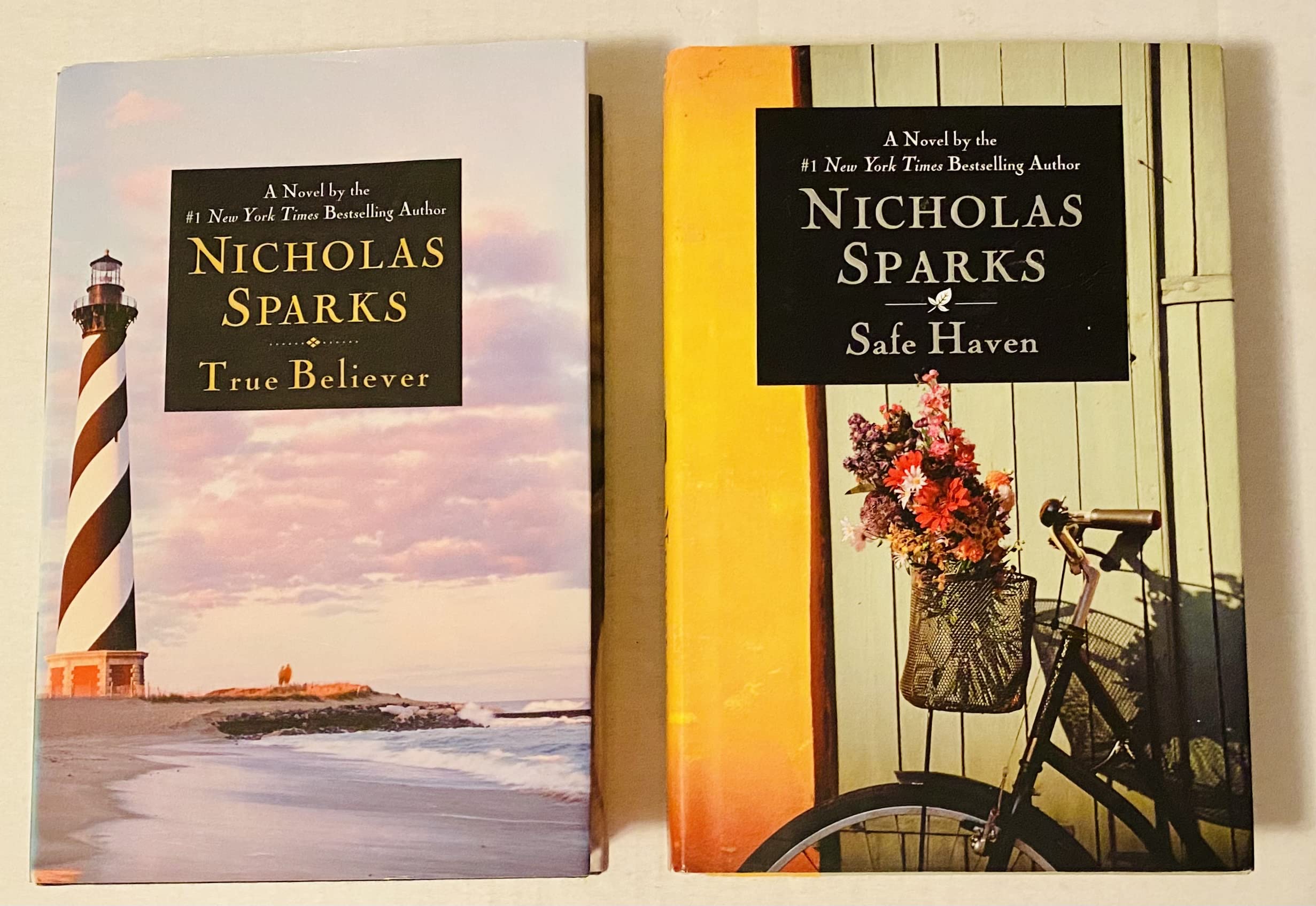 2 Nicholas Sparks Books! 1) True Believer 2) Safe Haven (Hardcover)