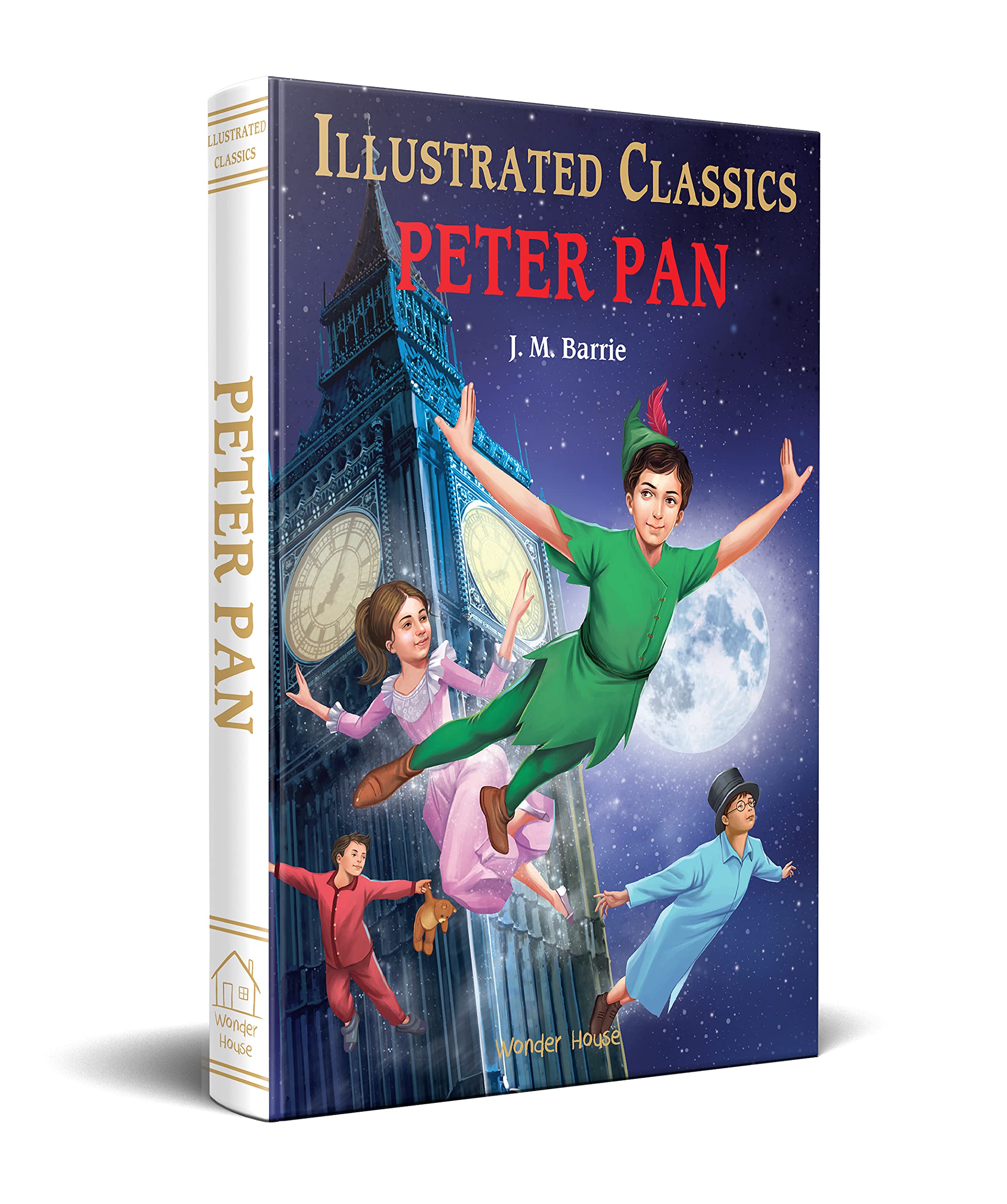 Peter Pan : illustrated Abridged Children Classics English Novel with Review Questions (Hardcover)