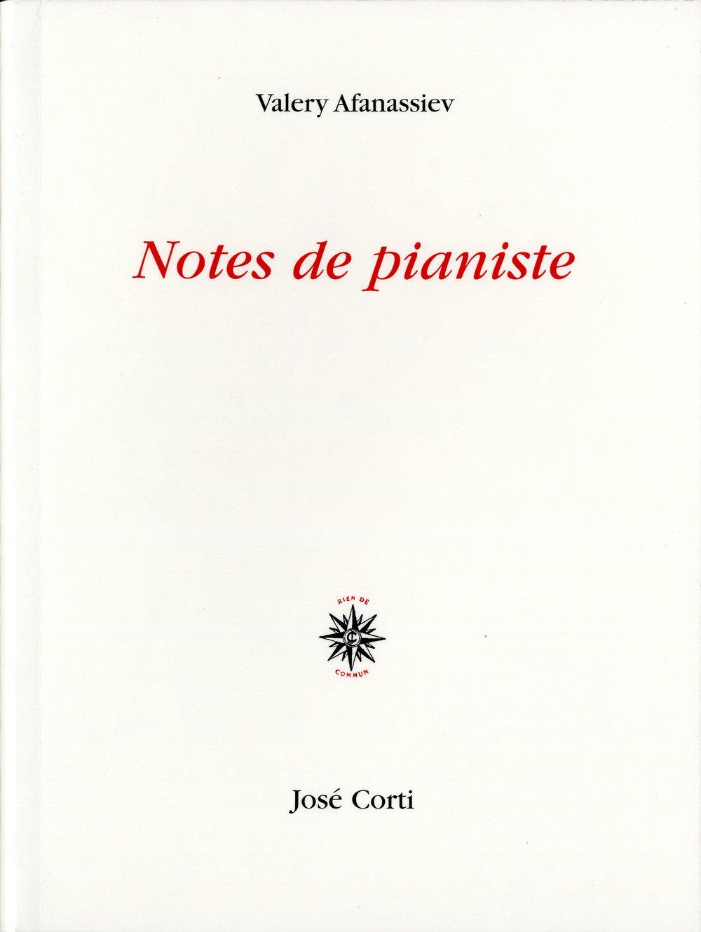 Notes de pianiste (Paperback)