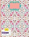 floral notebook, composition notebook: 2 subject Graph Paper notebook 8.5 X 11 in" with divider Sheets | 2 Subject Quad Ruled 4 squares per inch, 240 ... for girls and women, Science & Math Notebook