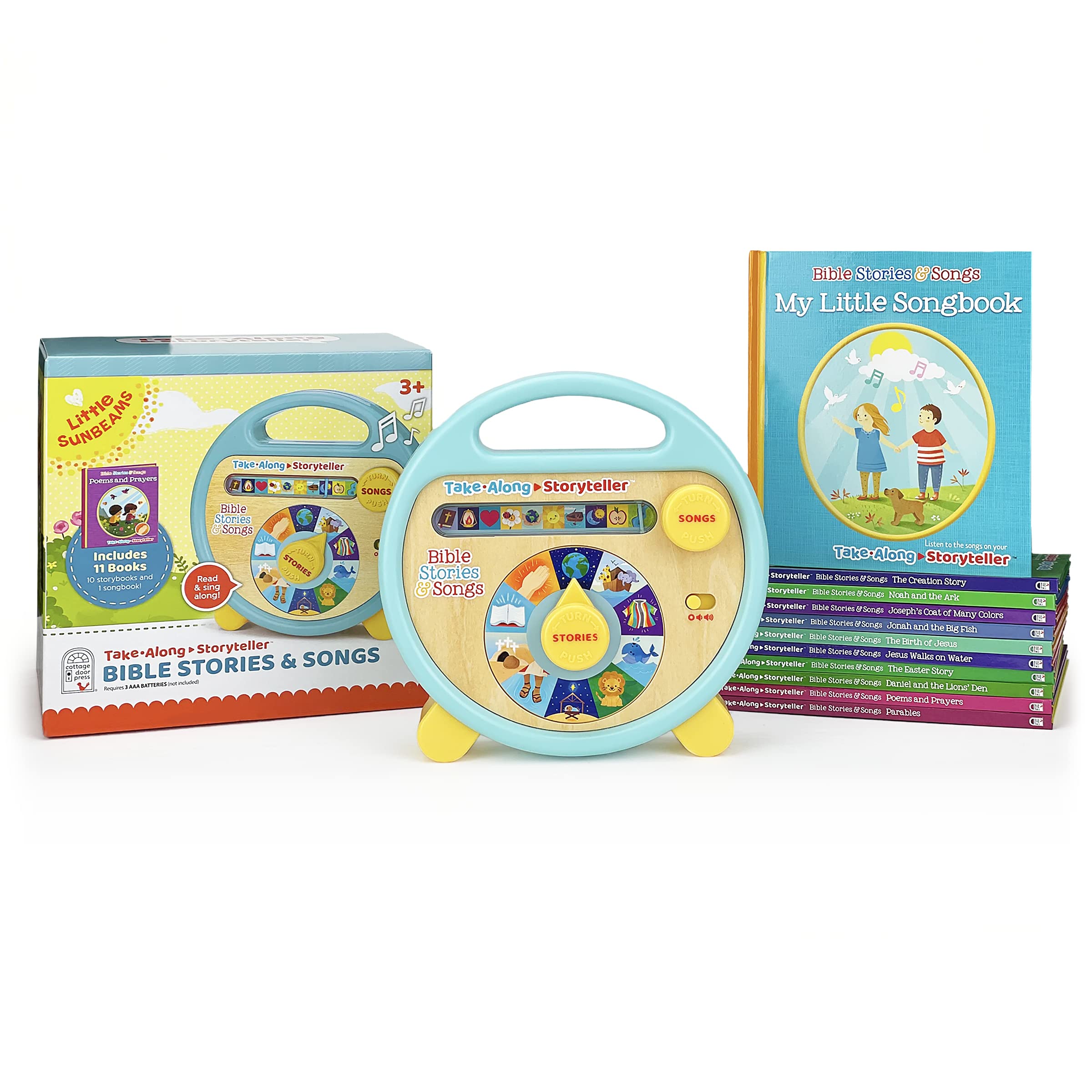Bible Stories and Songs Interactive Electronic Take Along Storyteller with 11 Books (Little Sunbeams)