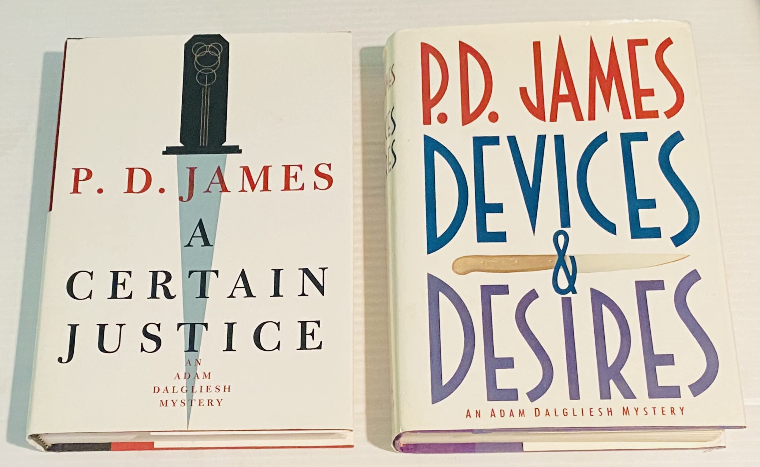 2 P.D. James Books! 1) Certain Justice 2) Devices & Desires (Hardcover)