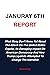 JANUARY 6TH REPORT:: What M...