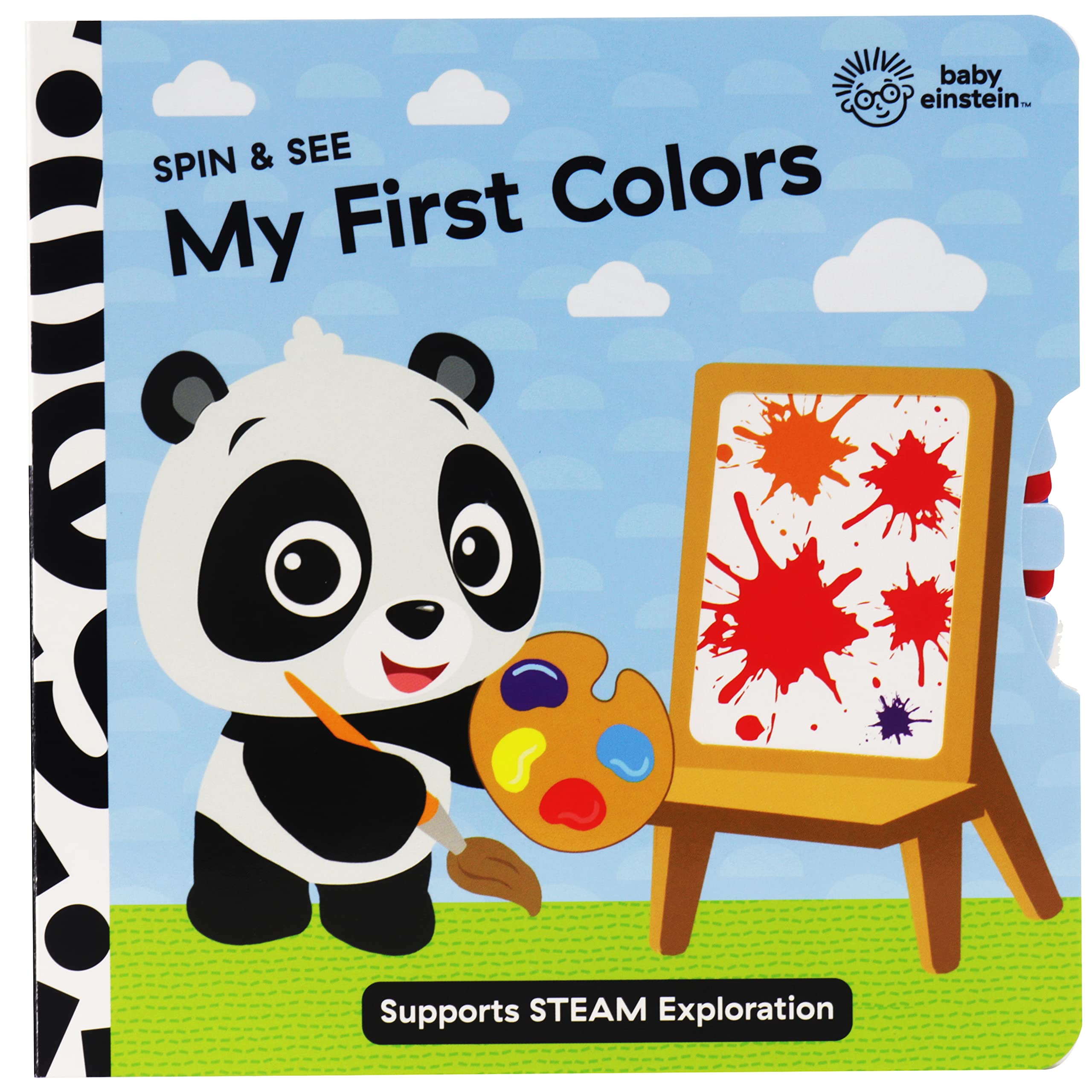 Baby Einstein - My First Colors Spin & See - Board Book With Interactive Spinning Wheel - Supports STEAM Exploration - PI Kids (Board book)