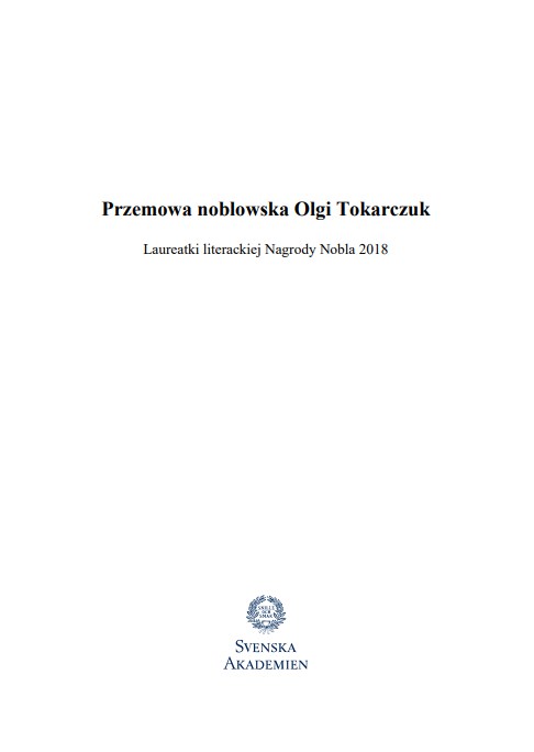 Czuły narrator. Przemowa noblowska