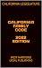 CALIFORNIA FAMILY CODE 2022 EDITION by California Legislature