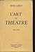 L'ART DU THEATRE