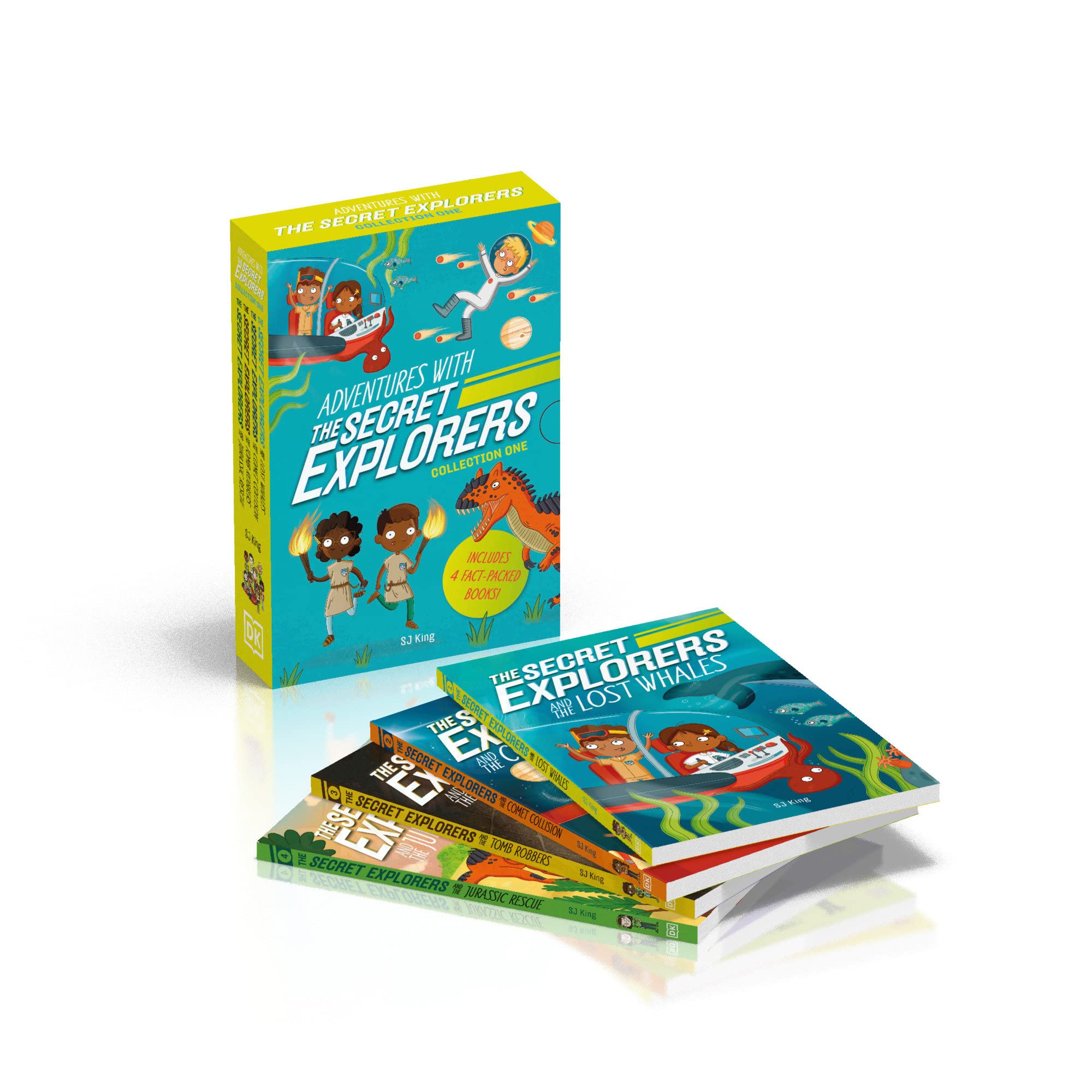 Adventures with The Secret Explorers: Collection One: 4-Book Box Set of Educational Fiction Chapter Books Books (Paperback)