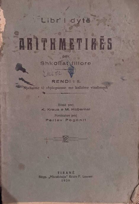 Libr’ i dytë i arithmetikës : për shkollat fillore : rendi i II : njehsime të shpiegueme me kallzime vizatimesh