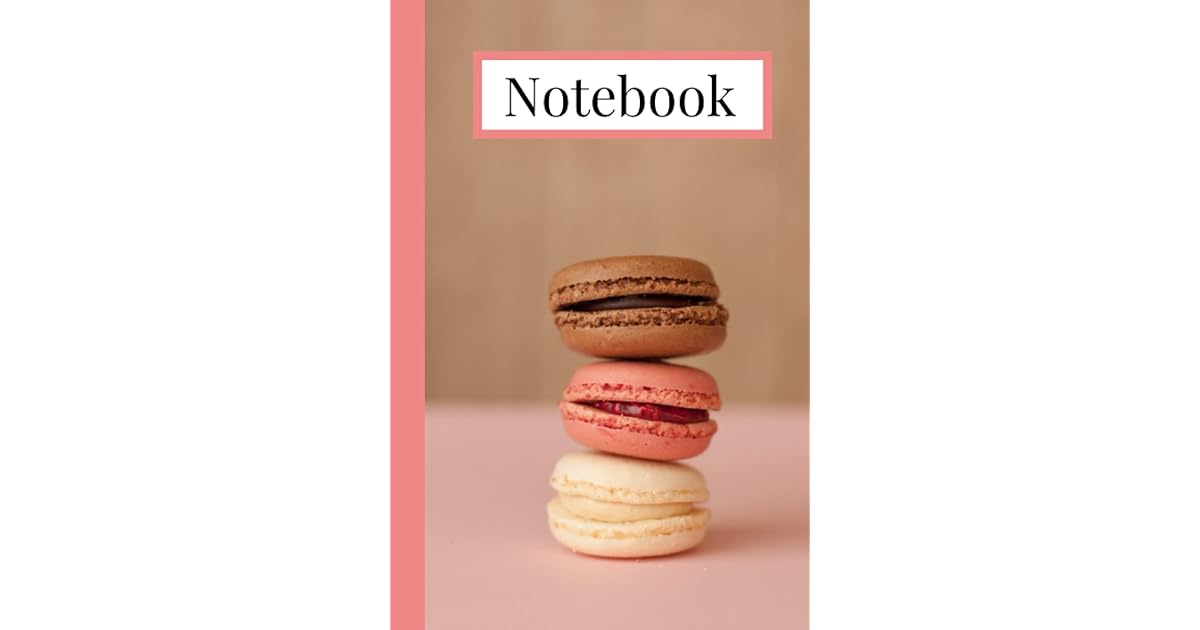 Macaron Page De Garde Notebook - Sweet Macaron Cover: Blank Lined Journal, 120 pages by