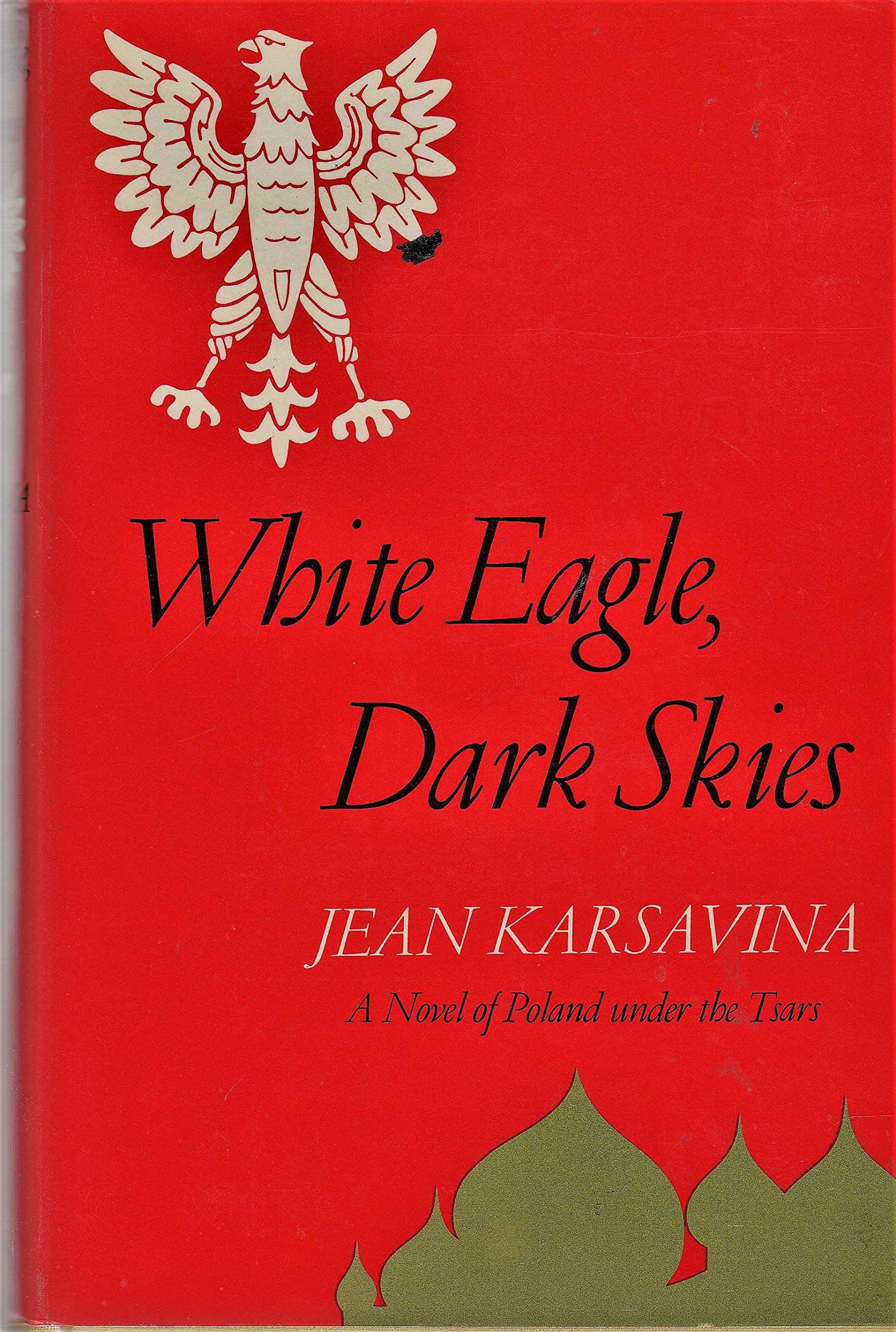 White eagle, dark skies