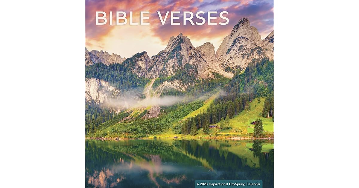 2023 Bible Verses Mountain Range Wall Calendar A 2023 Inspirational