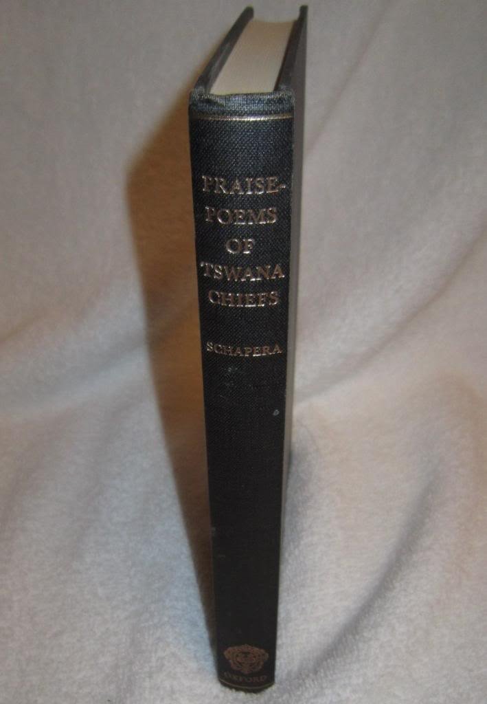 Praise-Poems of the Tswana Chiefs (Hardcover)