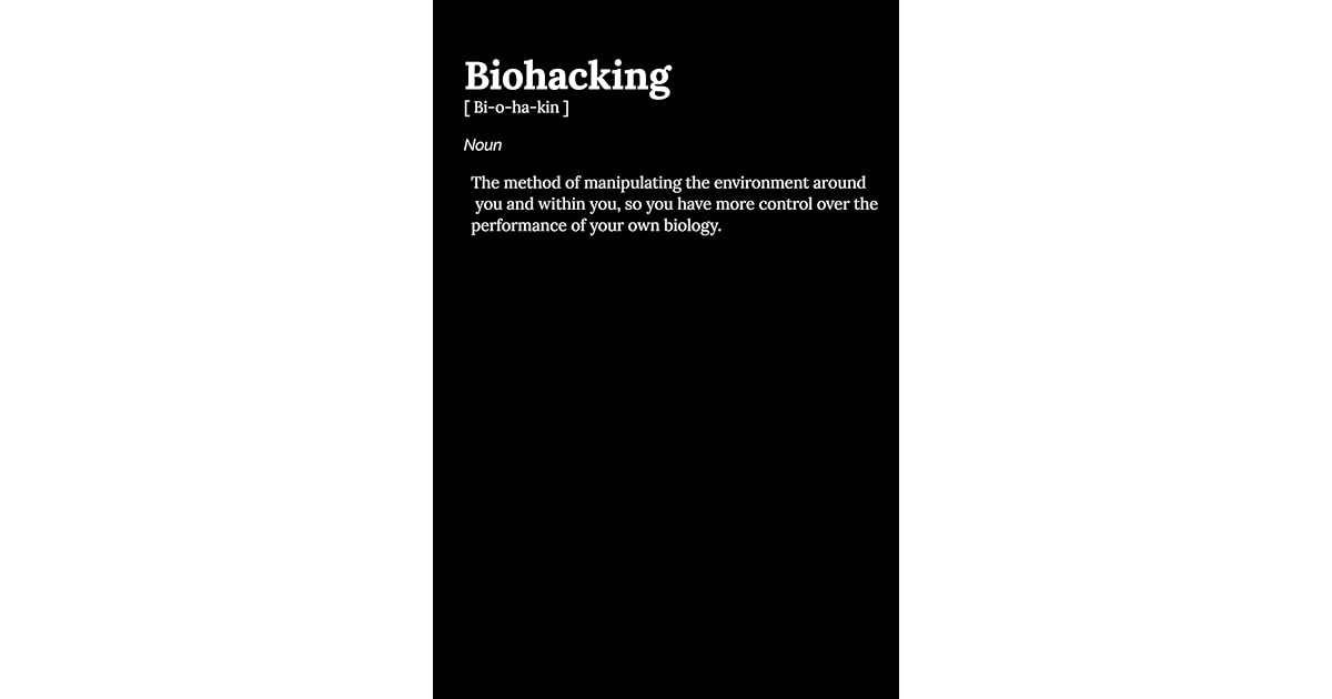 Biohacking 120 Lined Pages 6" x 9" inch Notebook for Biohackers