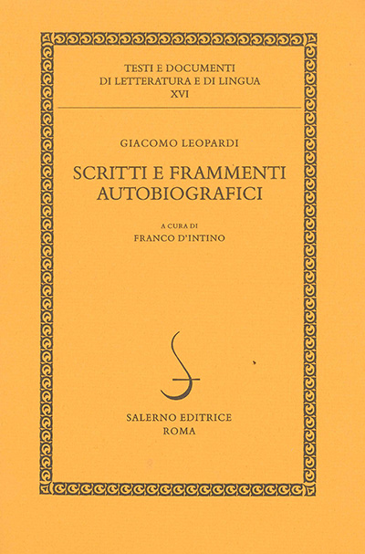 Scritti e frammenti autobiografici