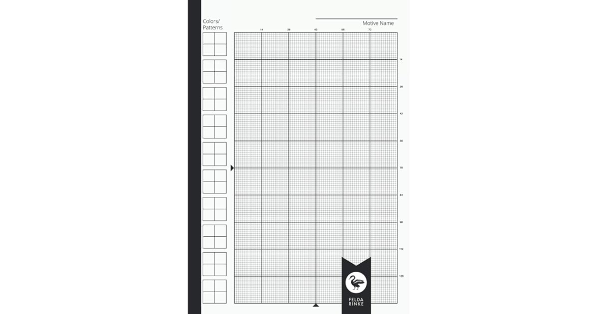 Cross Stitch Graph Paper 14 Count Book Notebook Journal 110