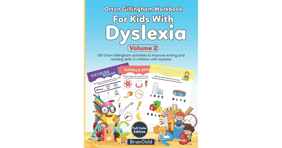 Orton Gillingham Workbook For Kids With Dyslexia. 100 Orton Gillingham