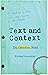 Text and Context: The Operative Word