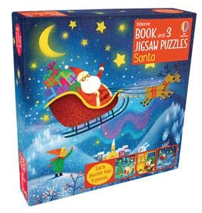 Book and 3 Jigsaws: Santa (Usborne Book and 3 Jigsaws)