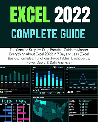 EXCEL 2022 COMPLETE GUIDE: The Concise Step-by-Step Practical Guide to Master Everything About Excel in 7 Days or Less (Excel Basics, Functions, Pivot Tables, Dashboards, Power Query, & Data Analysis