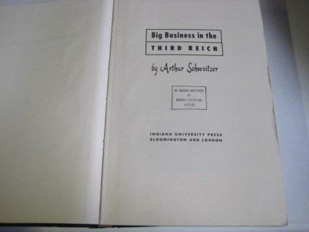 Big Business in the Third Reich (Hardcover)