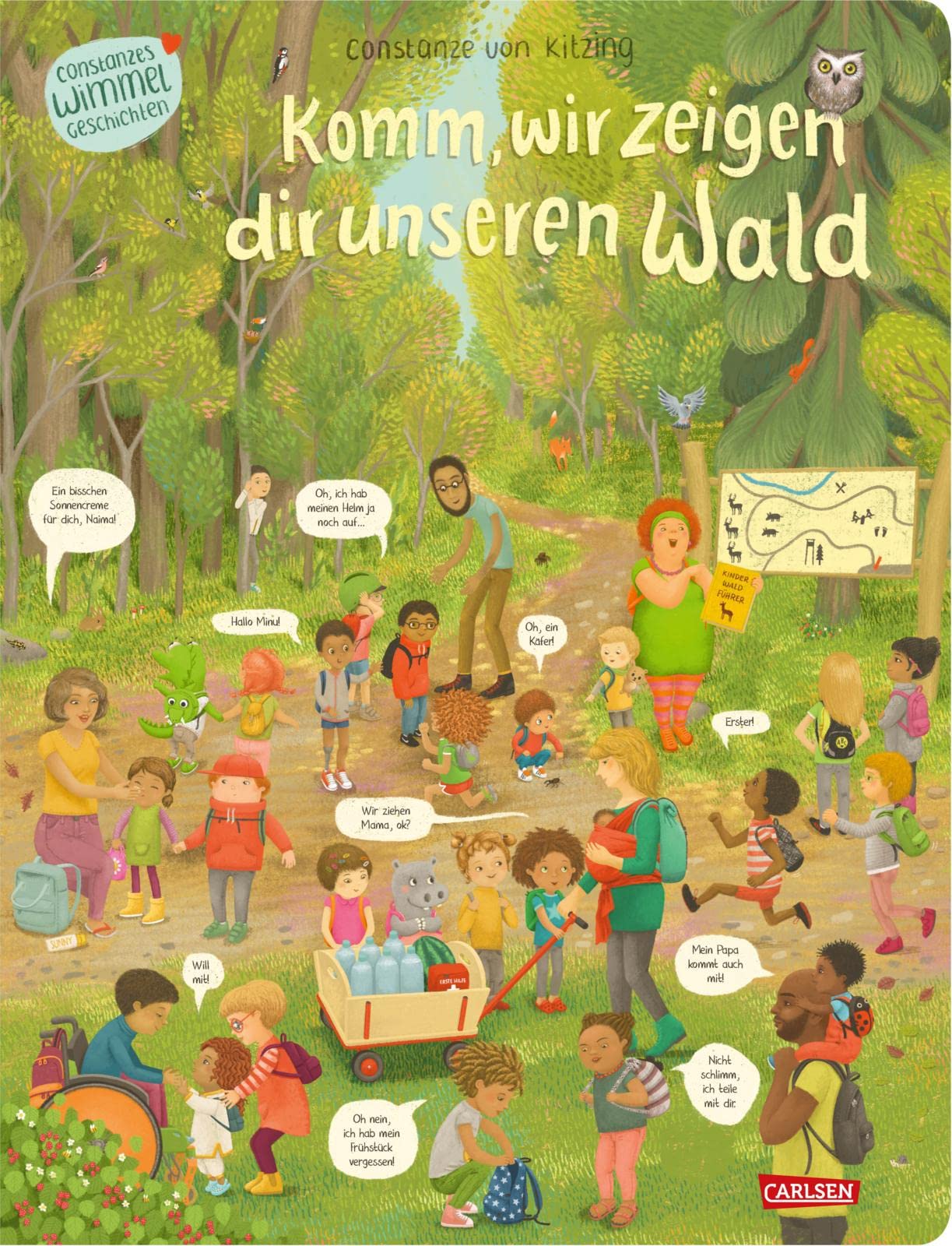 Komm, wir zeigen dir unseren Wald (Constanze von Kitzings Wimmelgeschichten 2): Entdecken, Suchen, Kennenlernen | Unverwechselbares Wimmelbuch ab 2 ... und die Vielfalt im heutigen Kinderalltag