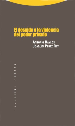 El despido o la violencia del poder privado (Estructuras y Procesos. Derecho) (Spanish Edition)