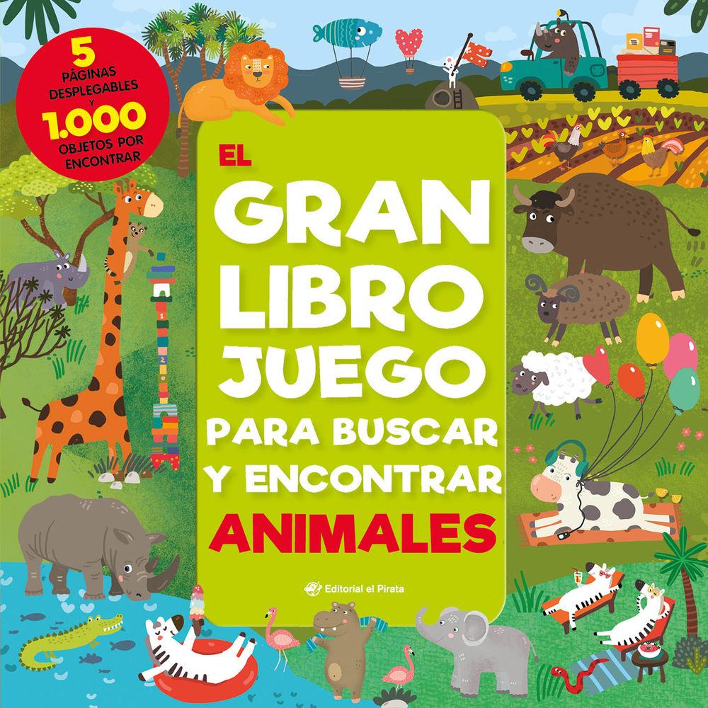 El gran libro juego para buscar y encontrar animales (Spanish Edition)