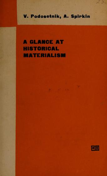 A glance at historical materialism