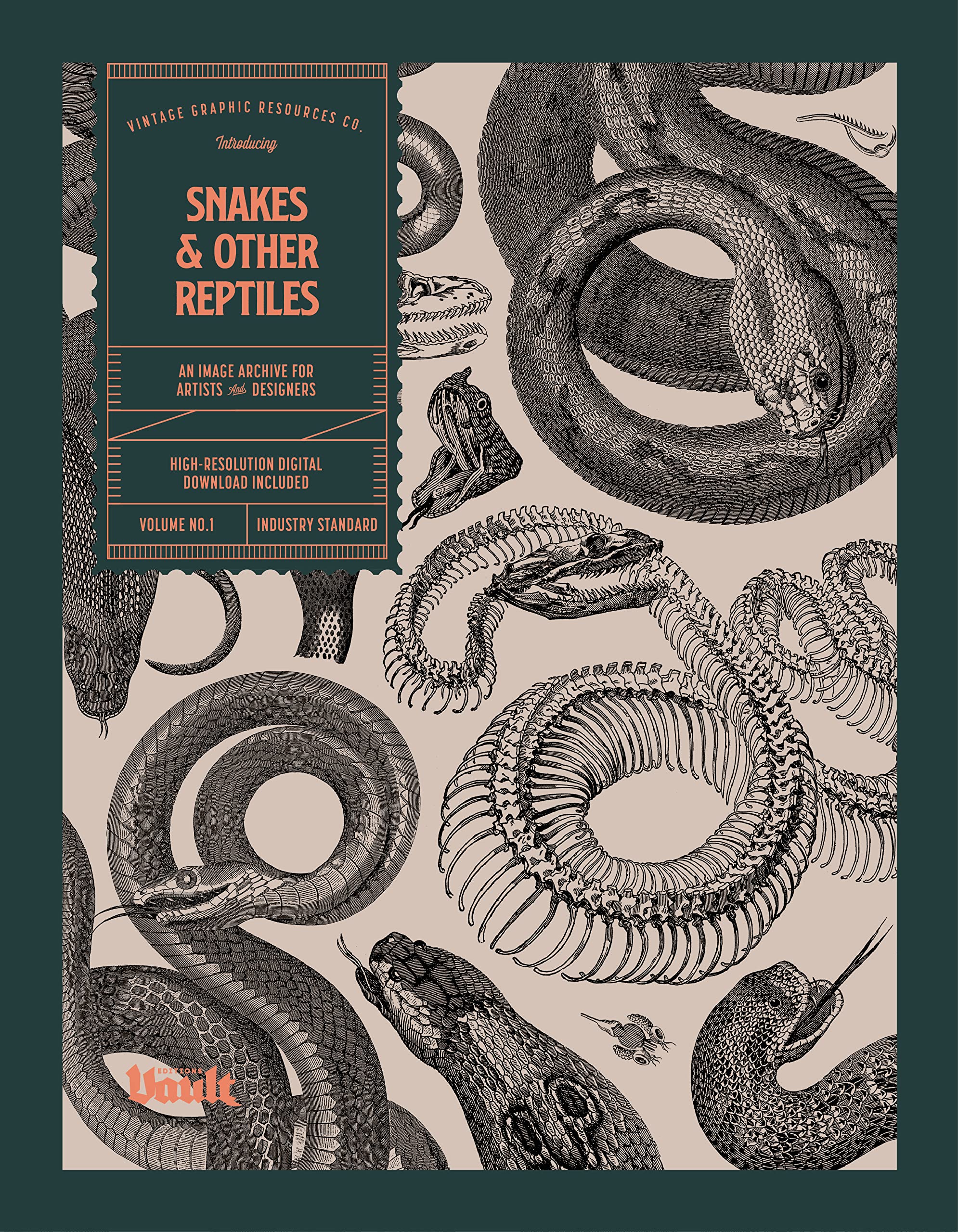 Snakes and Other Reptiles: An Image Archive for Artists and Designers (Image Archive Series by Vault Editions)