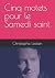 Cinq motets pour le Samedi ...