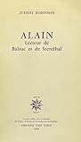 Alain: Lecteur De Balzac Et De Stendhal (French Edition)