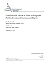 Distributional Effects of Taxes on Corporate Profits, Investment Income, and Estates