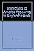 Immigrants to America Appea...
